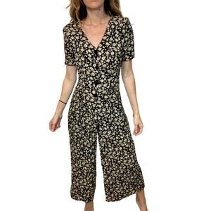 Vintage Byer Too Floral California One Piece Jumpsuit Playsuit Size 5